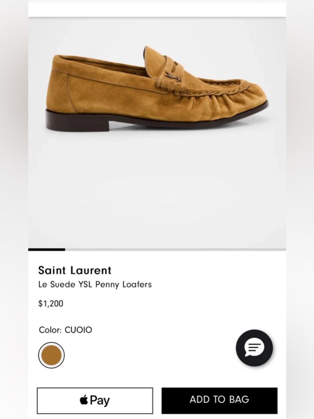 Saint Laurent Women’s YSL Le Loafer Supple in suede - Picture 15 of 16